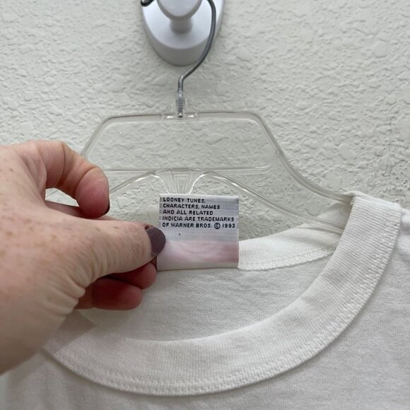 VTG 1993 Looney Tunes Tweety Bird Short Sleeve Nightgown Sleep Shirt Onesize - Picture 3 of 8